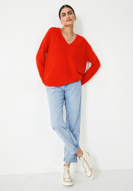Maddie Cashmere V Neck Jumper