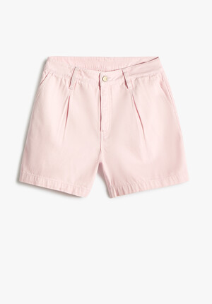 Hana Pleated  Denim Shorts