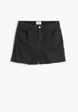 Miles Printed Denim Shorts