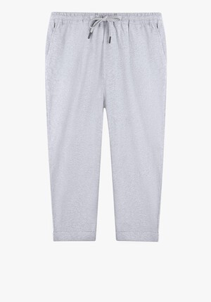 Cropped Folded Hem Joggers