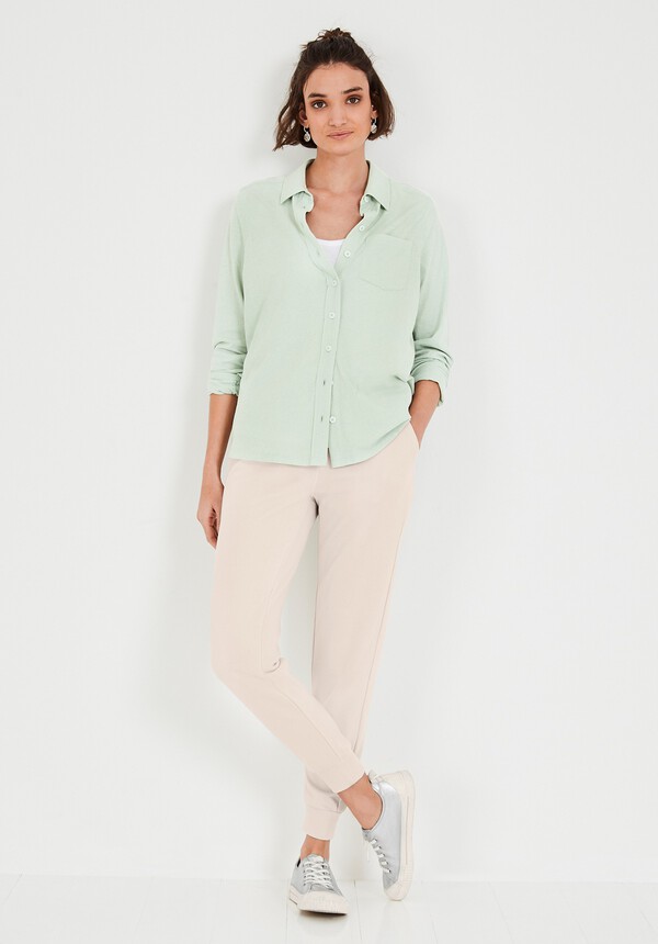 Cotton-Blend Jersey Shirt