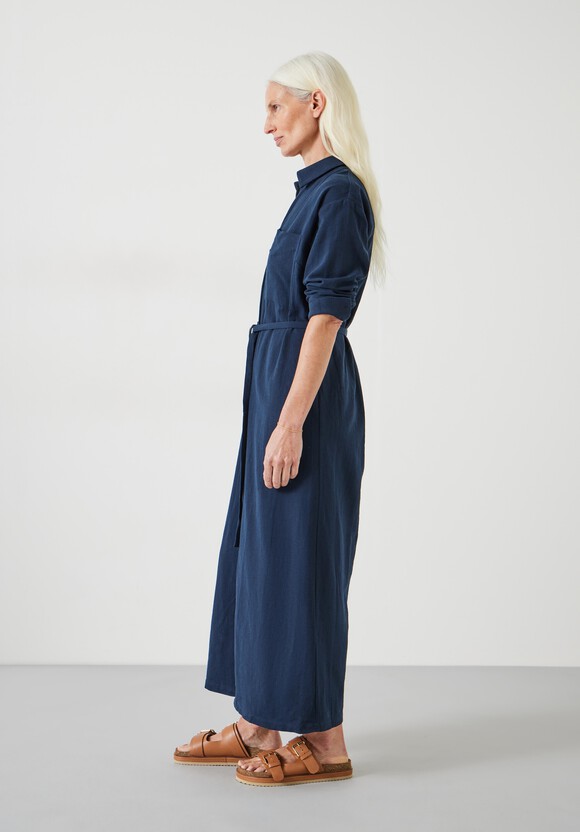 Florence Maxi Shirt Dress With Linen