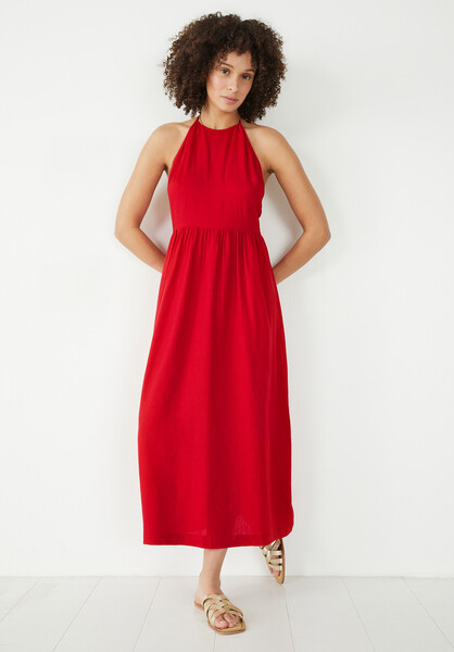 Rosanna Halter Linen Midi Dress