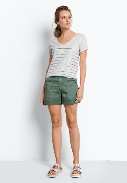Metallic Stripe Tee