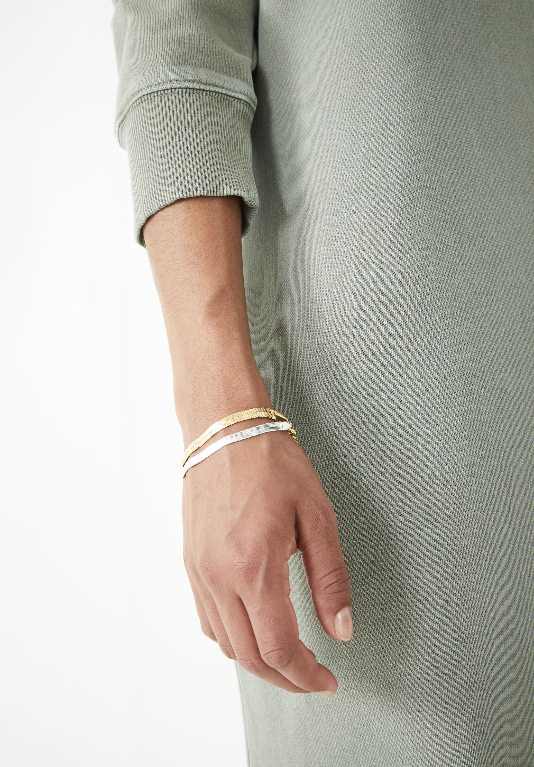 3.0mm Hollow Snake Chain Bracelet in 14K Gold - 7.5