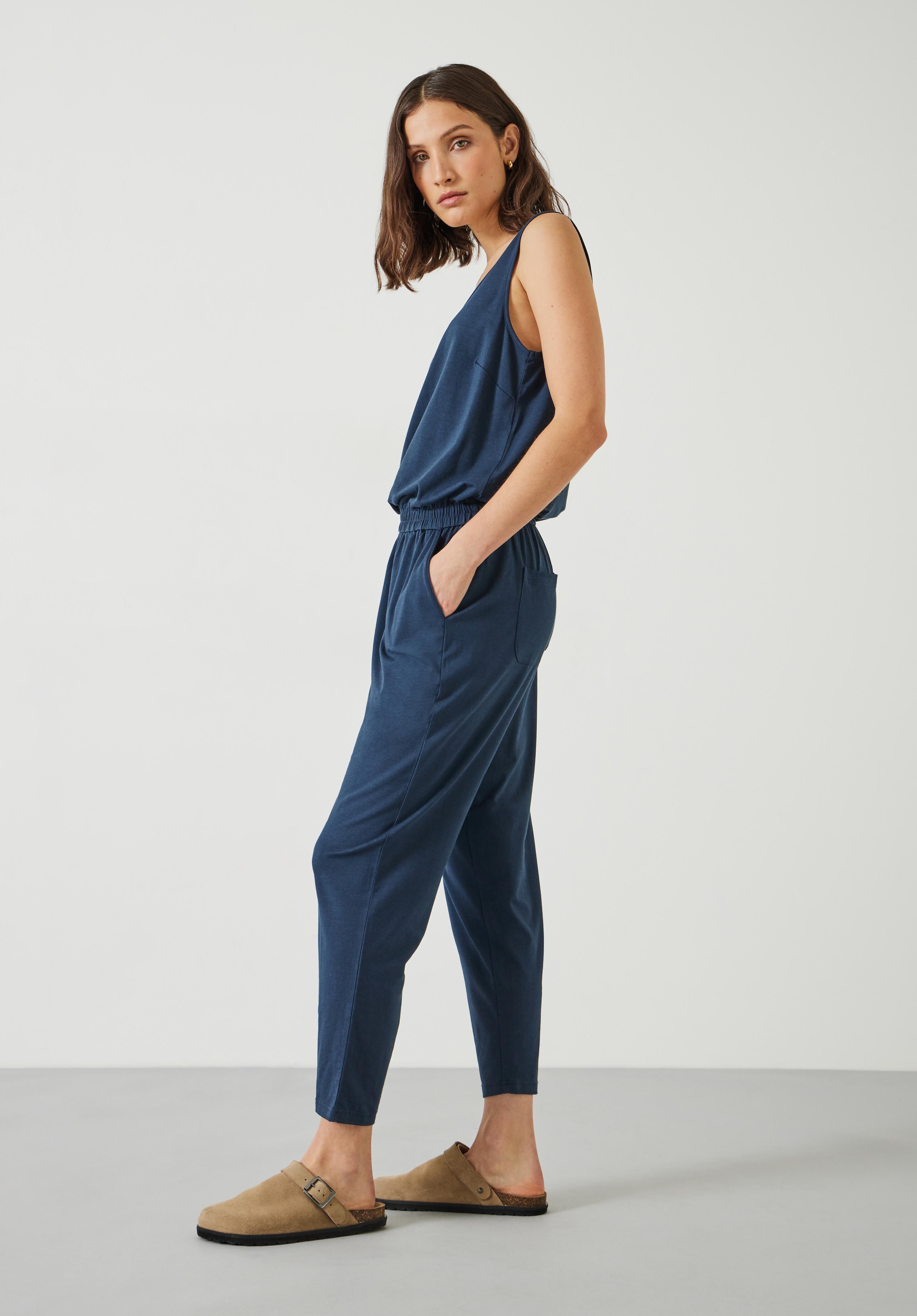 Hush cropped 2025 jersey jumpsuit