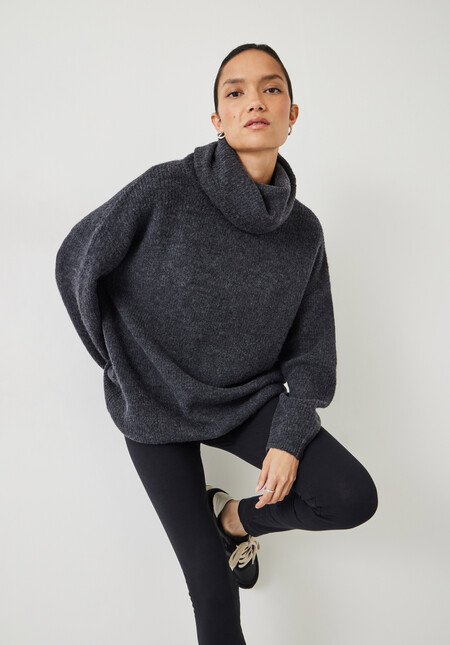 Ribbed Meryl Roll Neck Jumper