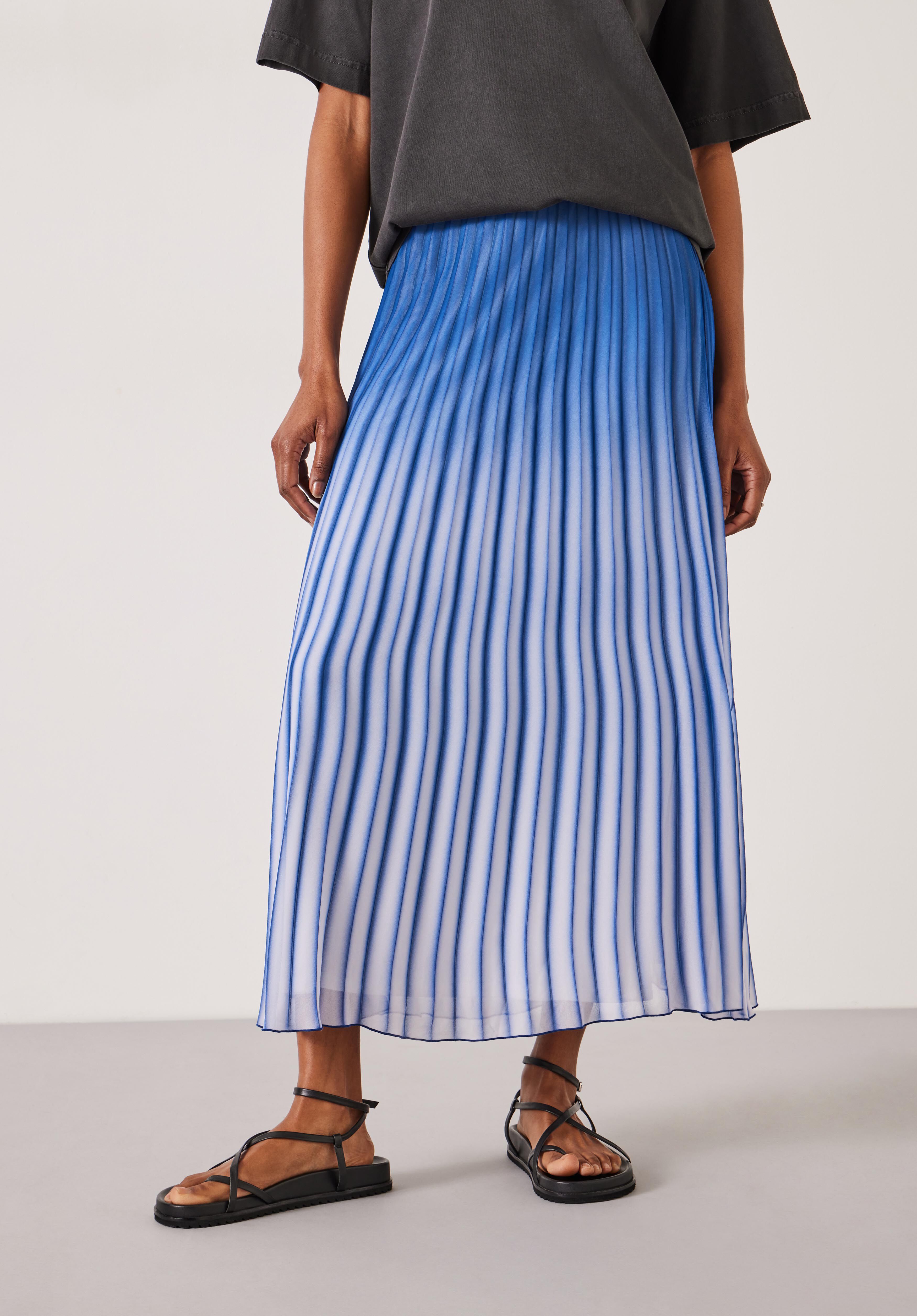 Long pleated ombre skirt cheap