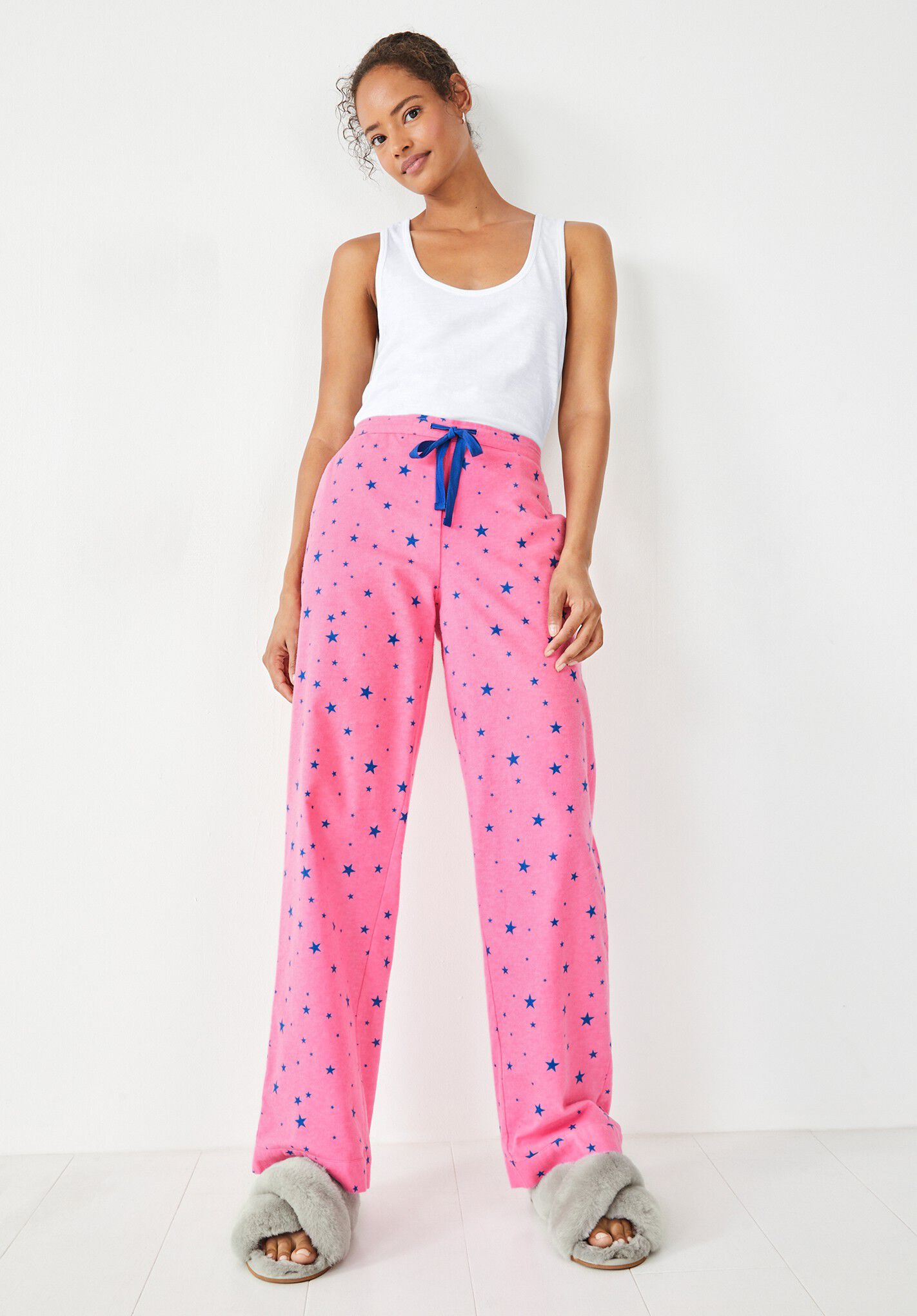 Pink flannel pajama pants sale