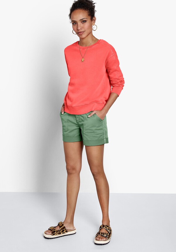 Rib Panel Sweatshirt