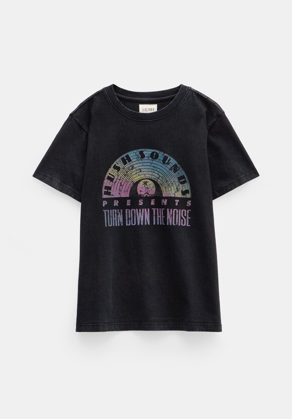 Ombre Rainbow Graphic T Shirt