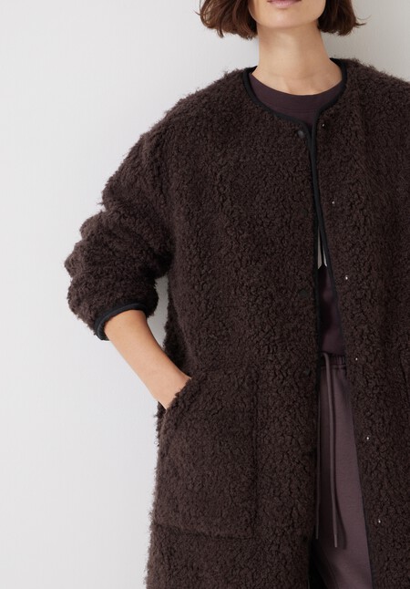 Longline Faux Fur Coat