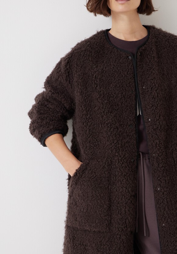 Longline Faux Fur Coat