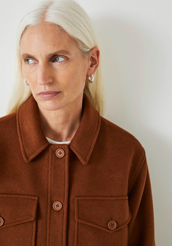 Taylah Relaxed Cropped Wool Jacket