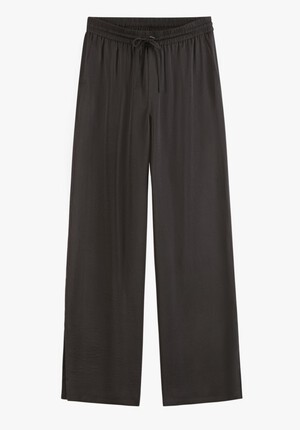 Wide Leg Satin Trousers