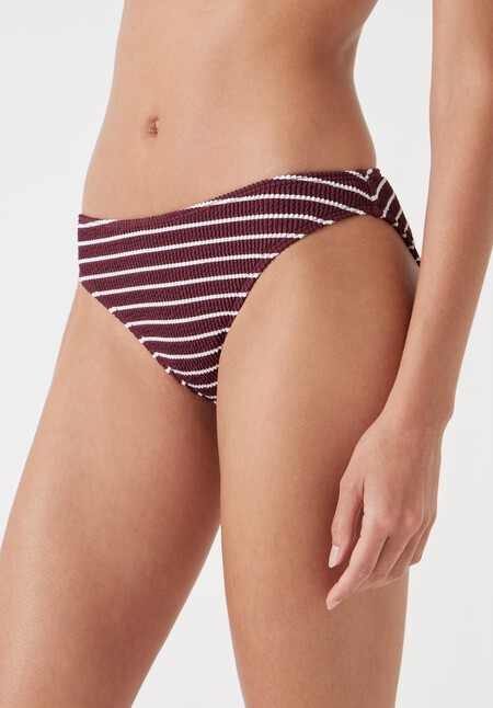 Cally Classic Stripe Crinkle Bikini Bottoms