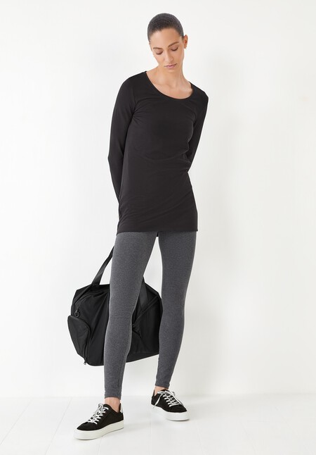 Longline Stretch-Cotton T-Shirt