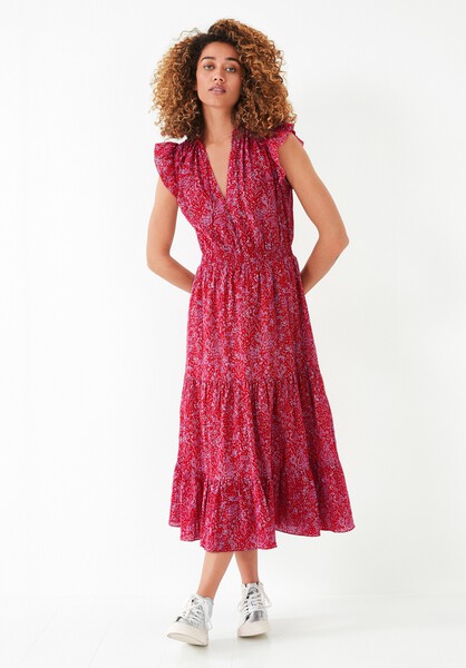 Wray Ruffled Midi Dress