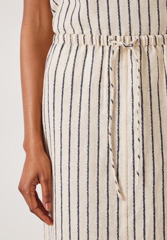 Paula Stripe Linen Maxi Skirt