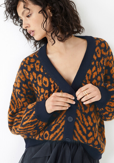 Animal Slouchy Cardigan
