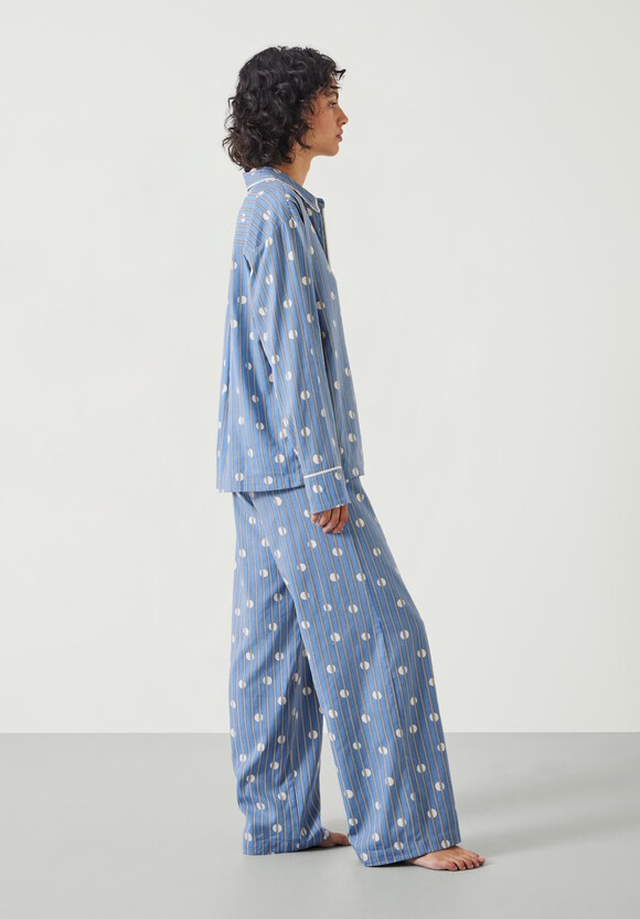 Luella Brushed Cotton Stripe Polka Dot Pyjama Set