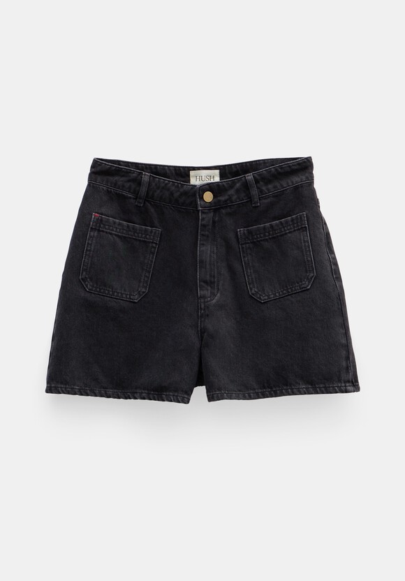 Patch Pocket Denim Shorts