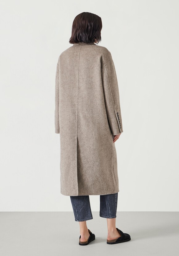 Pure Wool Double Faced Oversized Coat