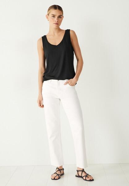 Sally V-Neck Jersey Vest Top