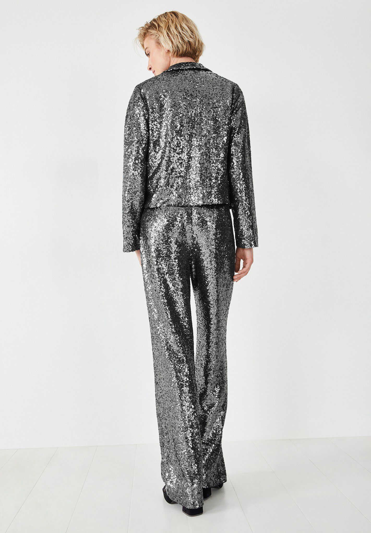 Silver best sale sequin jeans