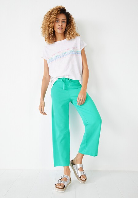 Wide Leg Cropped Joggers