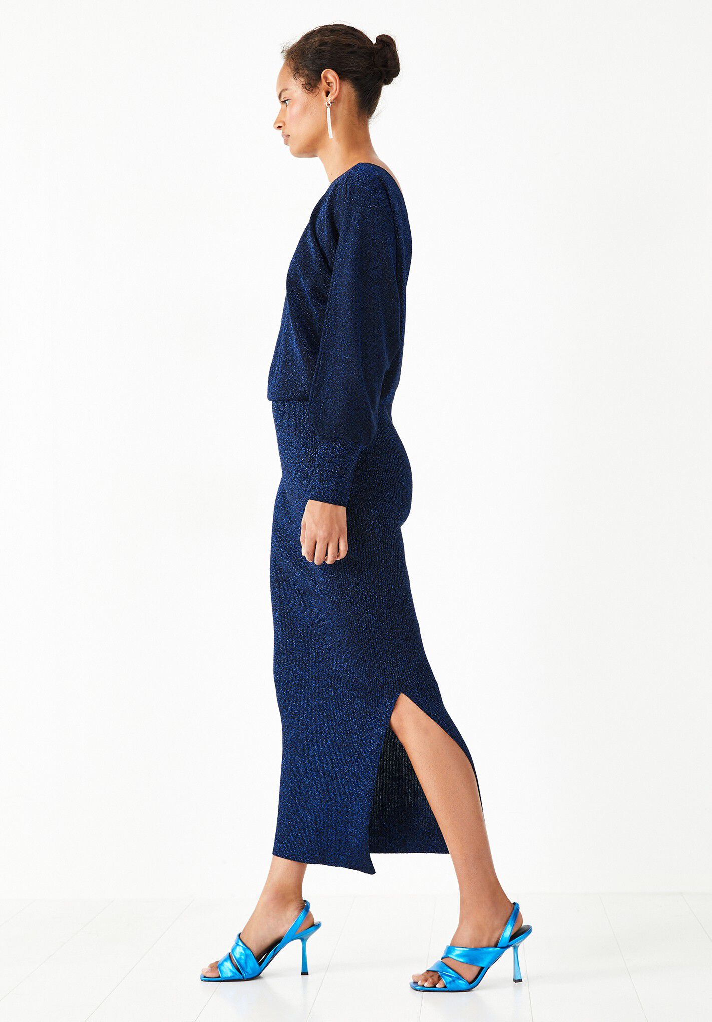 Metallic jumper dress 2025