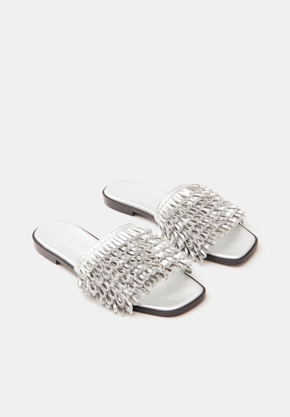 Leather Fringe Sandals