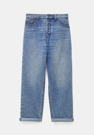 Button Fly Boyfriend Jean