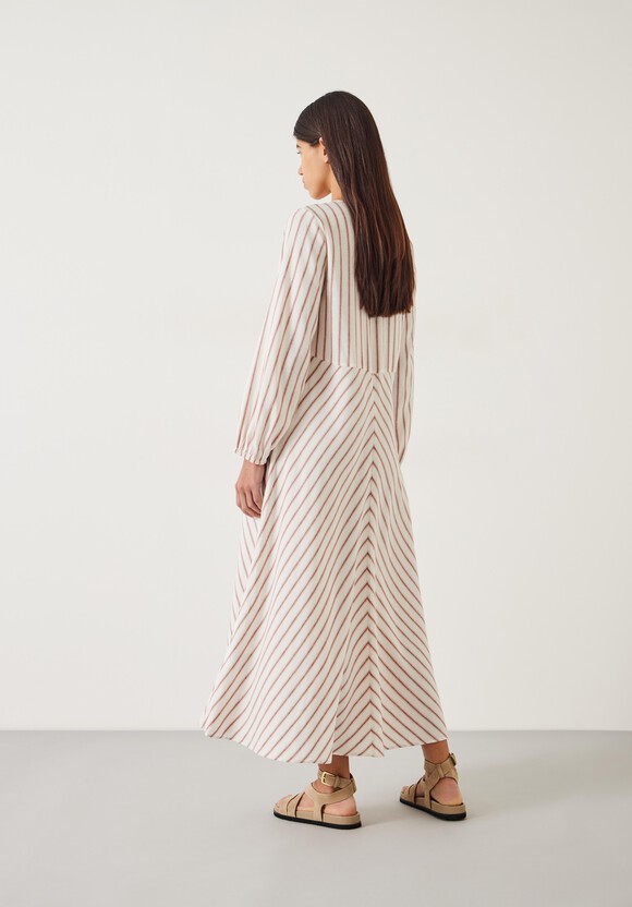 Aine Stripe Linen Blend Maxi Dress