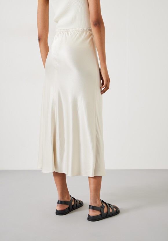 Indra Satin Midi Skirt
