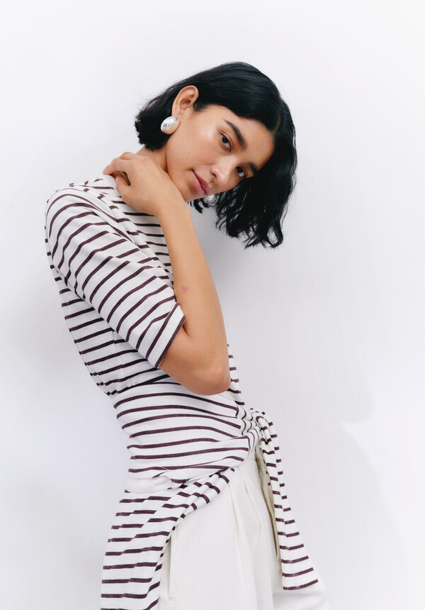 Sora Striped Relaxed T-Shirt