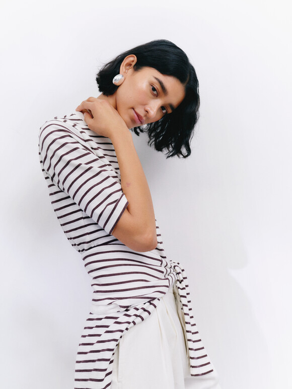 Sora Striped Relaxed T-Shirt