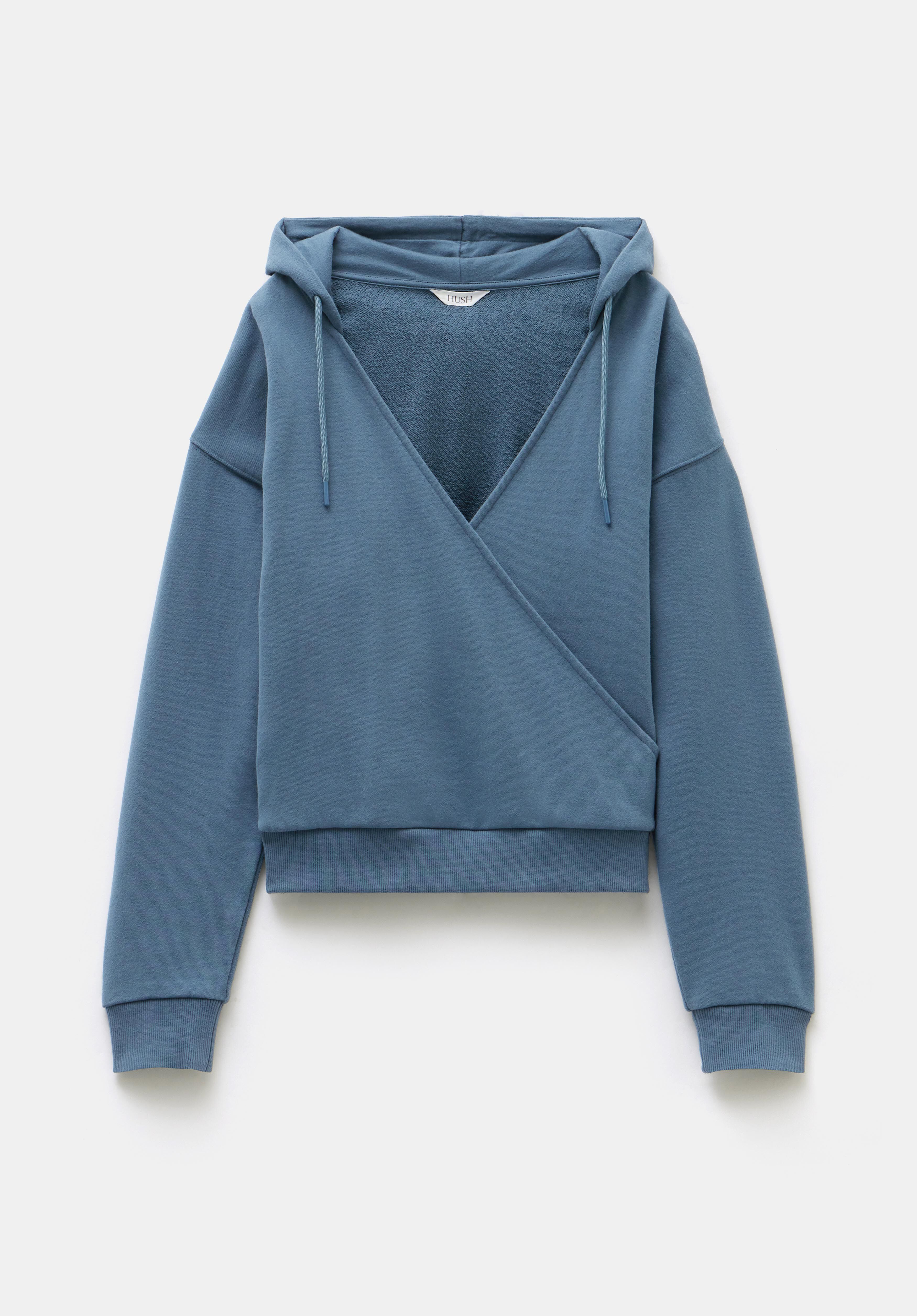 Daisy Wrap Hoodie Slate Grey hush