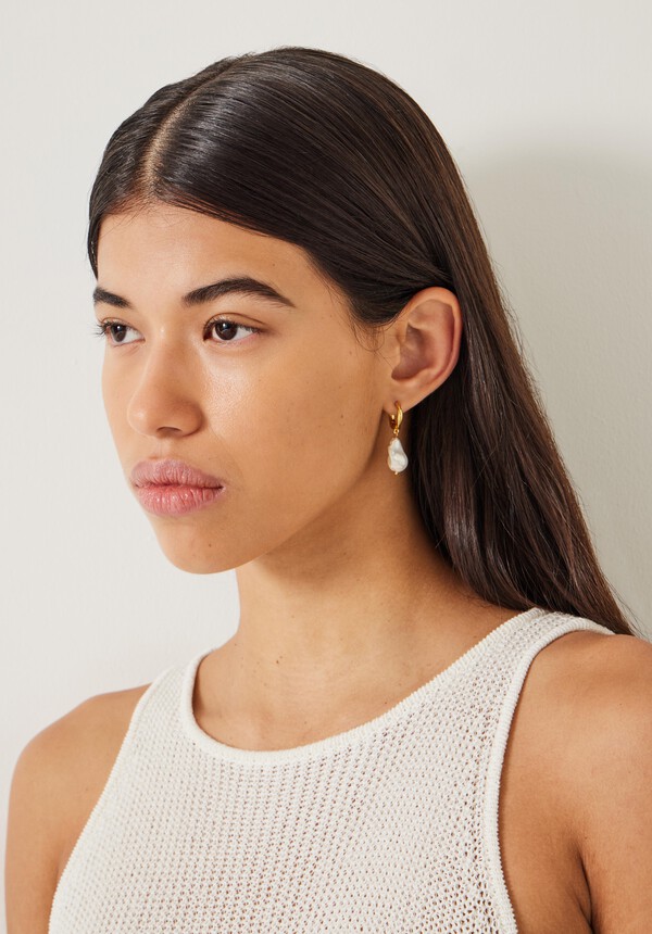 Baroque Pearl Drop Earring
