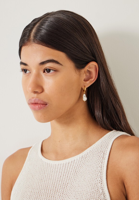 Baroque Pearl Drop Earring