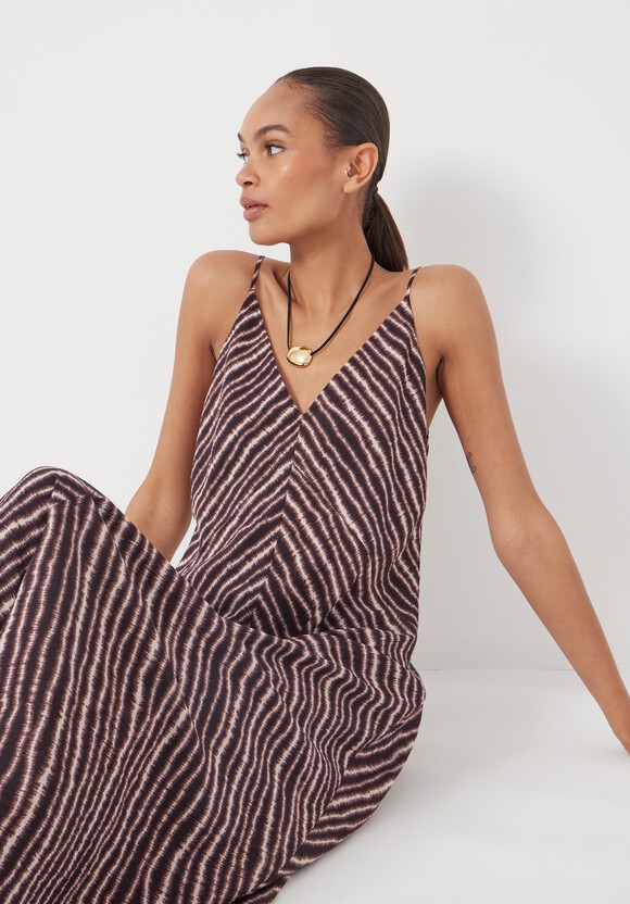 Air Flow Seam Detail Maxi Slip Dress