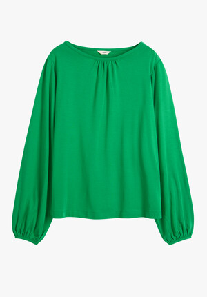 Willow Gathered Neck Jersey Top