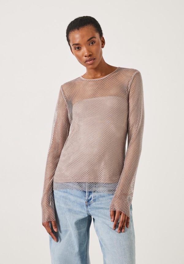 Una Sparkle Long Sleeve Top