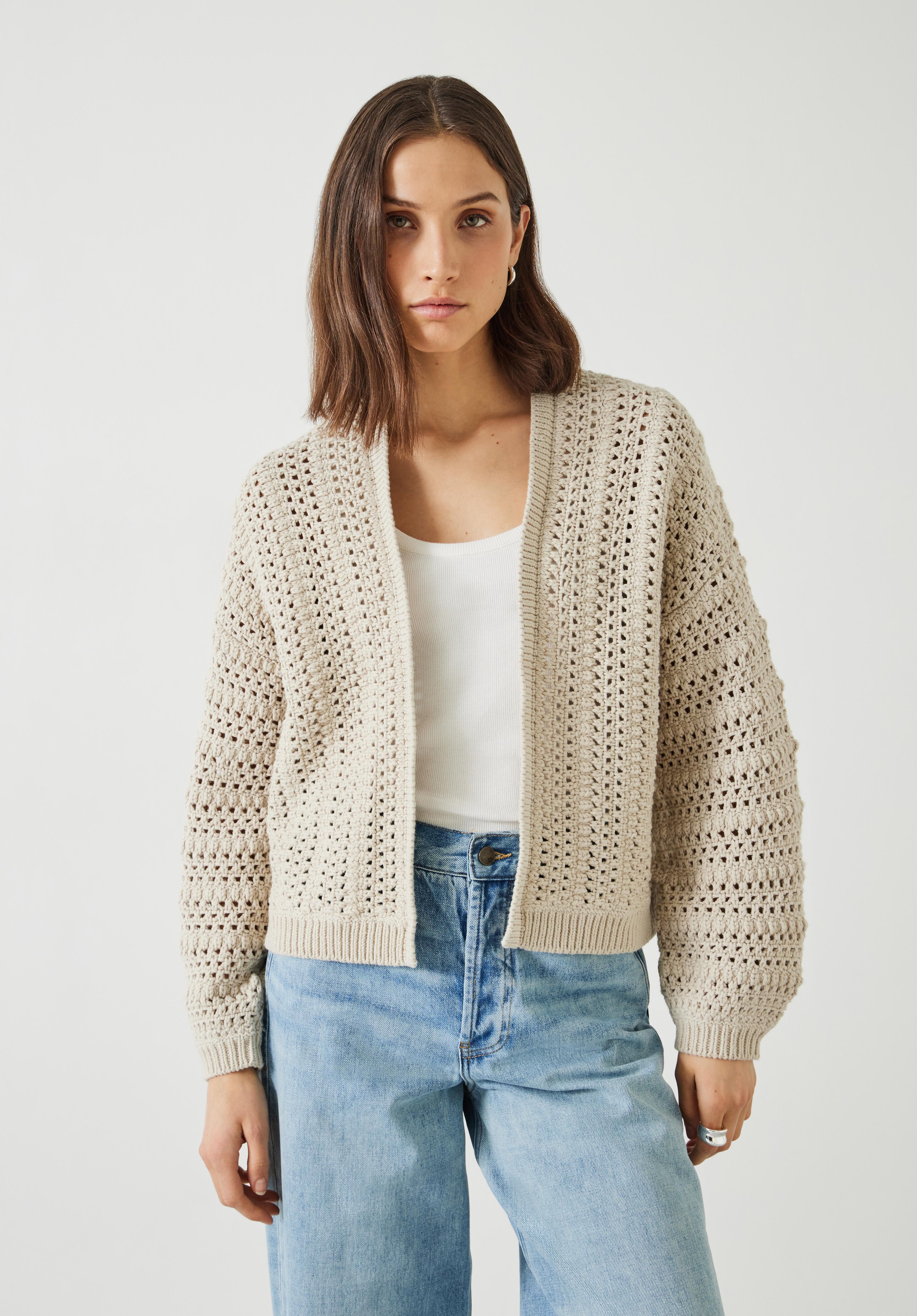 UNIVERSAL PRODUCTS【COTTON KNIT CARDIGAN】