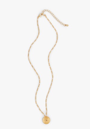 Makri Coin Hoop Necklace