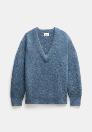 Lacey V Neck Alpaca Blend Jumper