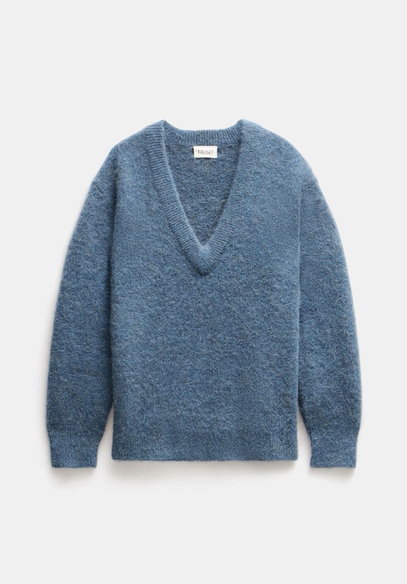 Lacey V Neck Alpaca Blend Jumper