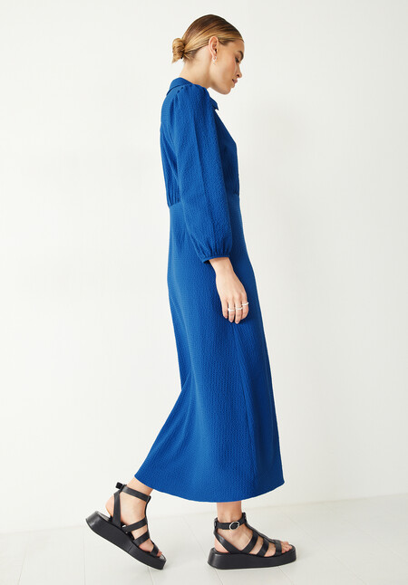 Millie Textured Shirt Dress