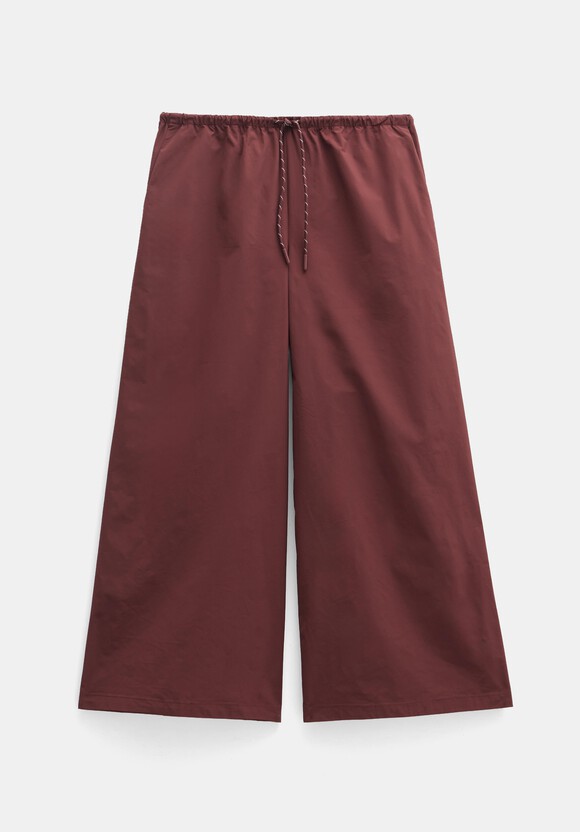 Technical Melissa Wide Leg Cropped Trousers