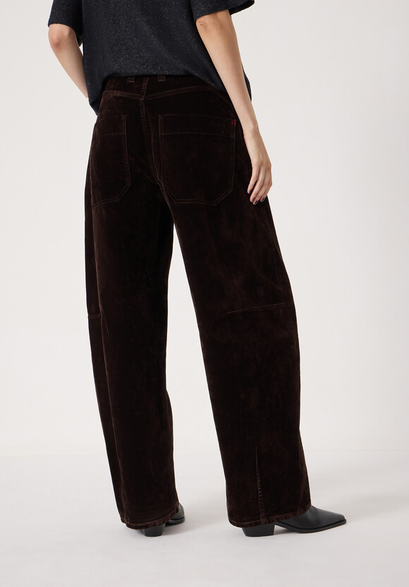 Velvet Cropped Bree Barrel Leg Jeans